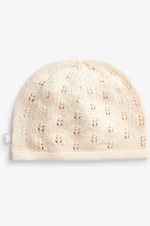 The Little Tailor 100% Cotton Pointelle Knitted Baby Hat 6