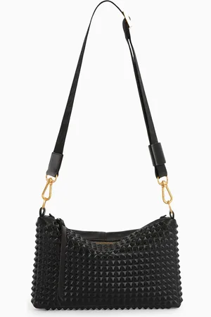 AllSaints AllSaints Black Eve Stud Cross-Body Bag One