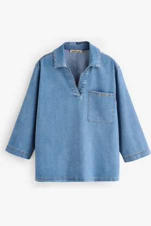 Smith & Soul Open Collar Shirt Denim Shirt L