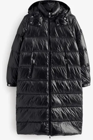 Tommy Hilfiger Black Down Shine Maxi Puffer Coat XL