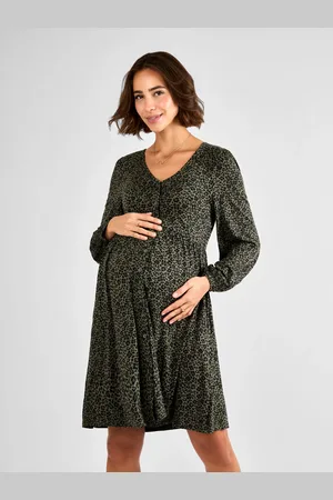 JoJo Maman Bébé Maternity Button Through Jersey Dress S