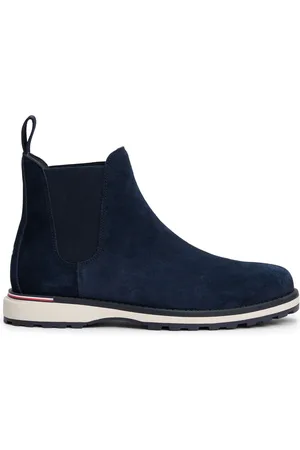 Tommy Hilfiger Blue Outdoor Suede Chelsea Boots AU 8 (EU 42)