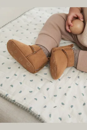 Next Tan Brown Warm Lined Baby Boots (0-2mths) Upto 3 Months (50