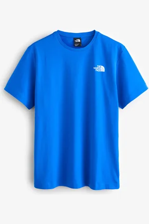 The North Face Blue Vertical Print T-Shirt M