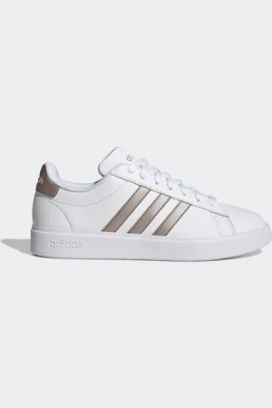 adidas White/Silver Grand Court 2.0 Trainers AU 11 (EU 44)