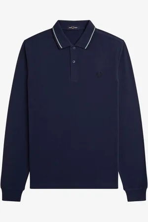 Fred Perry Long Sleeve Twin Tipped Polo Shirt M