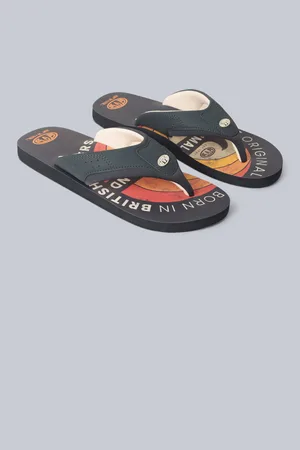 Animale Orange/Grey Mens Jekyl Flip Flops AU 12 (EU 46)