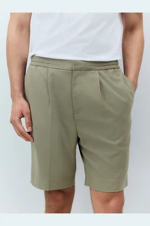 Next Elasticated Waist Pleat Chino Shorts 34r