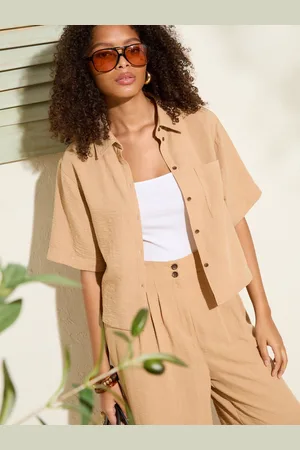 Friends Like These Linen Look Short Sleeve Shirt AU 22