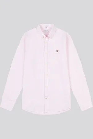 U.S. Polo Assn. U. S. Polo Assn. Mens Oxford Stripe 100% Cotton Shirt L