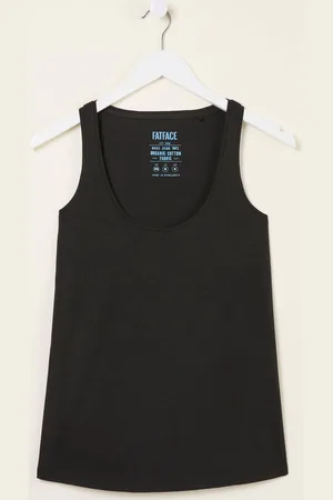 Fat Face FatFace Kirsty Black Vest AU 14