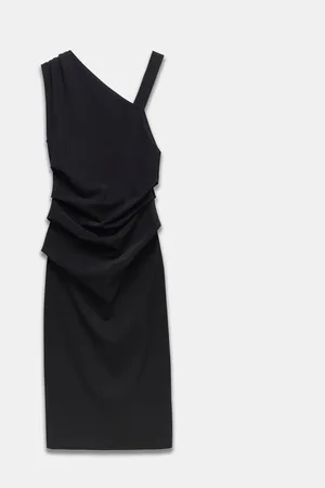 mint&berry Asymmetric Sculpting Midi Dress AU 14