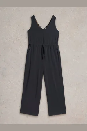 White Stuff Grey Jasmine Jersey Jumpsuit AU 24