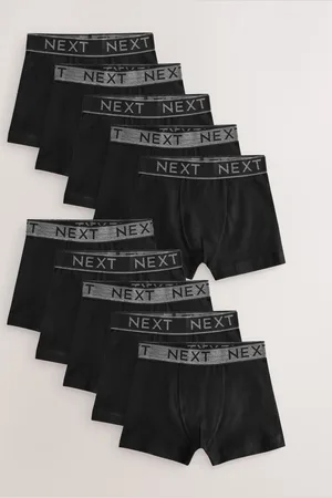 Next Black with Grey Waistband Trunks 10 Pack (1.5-16yrs) 7
