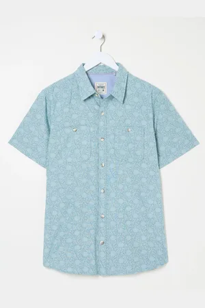 Fat Face FatFace Short Sleeve Tile Print Shirt XL Reg