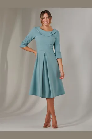 Jolie Moi Sloan 3/4 Sleeve Midi Dress AU 8