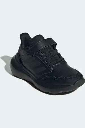 adidas Black Tensaur Run 3.0 Synthetic Leather Trainers AU 12 (EU 30)