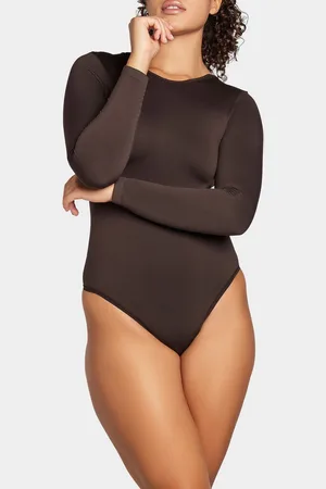 Heist Softskin The Scoop Back Brown Bodysuit XL