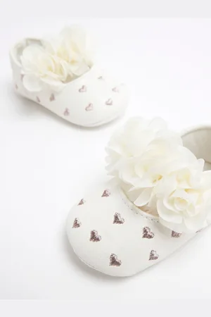 River Island Baby Girls Ruched Ballet Pumps 12