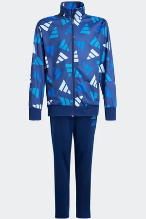 adidas Blue All Over Print Tracksuit 9
