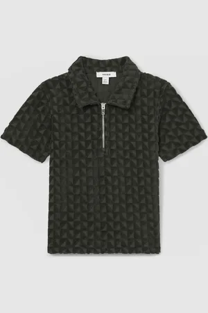 Reiss Jackson 3-9 yrs Textured Towelling Polo Shirt 6