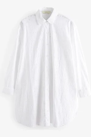 Next 100% Cotton Beach Shirt Cover-Up AU 14
