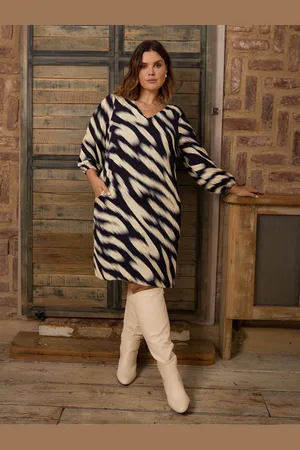 Live Unlimited London Blurred Print Dress With Pockets AU 12