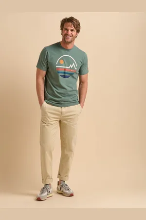 Brakeburn Green Seagul 100% Cotton T-Shirt M