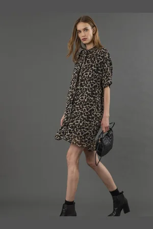 Religion Decoy Tunic Dress With Neck Tie AU 12