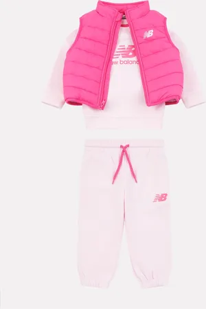 New Balance Red Baby Girls Sweatshirt Joggers & Gilet Set 5