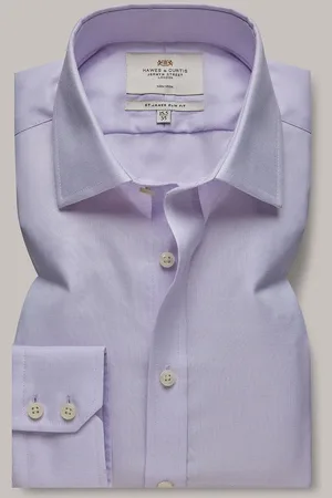 Hawes & Curtis Slim 100% Cotton Non-Iron Dobby Shirt AU 43 Regular