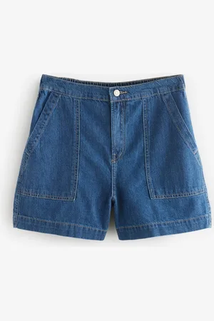 Next Utility Lightweight 100% Cotton Denim Shorts AU 14 Petite