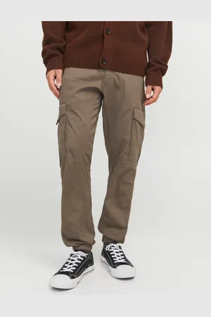 JACK & JONES Grey Slim Fit Cargo Trousers 29W x 31L (UK 29 R)