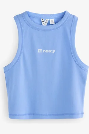 Roxy Blue Iconic Days Logo Tank Top large