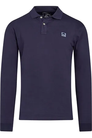 Raging Bull Long Sleeve Classic Jersey Patch 100% Cotton Polo Shirt 4XL