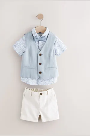 Next Waistcoat Shirt Shorts and Bow Tie Set (3mths-9yrs) 4