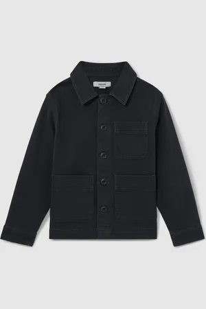 Reiss Navy Mcduffy 9-13 yrs Cotton-Blend Work Jacket 12