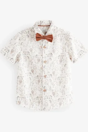 Next Short Sleeve Printed Shirt and Bowtie Set (3mths-7yrs) 6