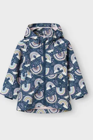 NAME IT Blue Rainbow Jacket with Detachable Hood 2