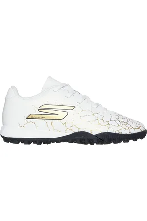 Skechers White White / Gold Younger Kids Artificial Football Boots AU 10 (EU 27.5)