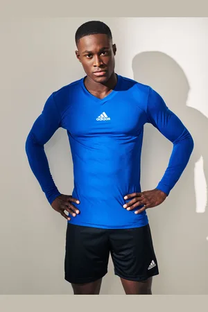 adidas Dark Blue Teamwear Base Layer Long Sleeve Top L