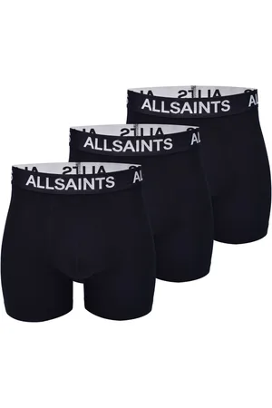 AllSaints AllSaints Black Micro Modal Boxers 3 Pack L