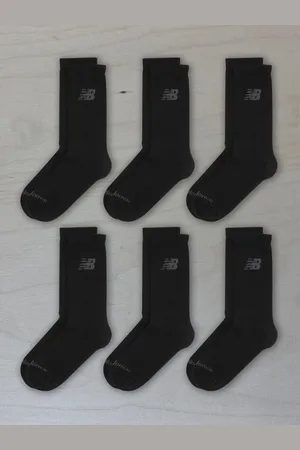 New Balance Black Multipack Sports Cushioned Crew Socks S