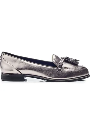 Moda In Pelle Evvaa Flat Slip on Tassle Leather Barrel Loafers AU 10 (EU 41)
