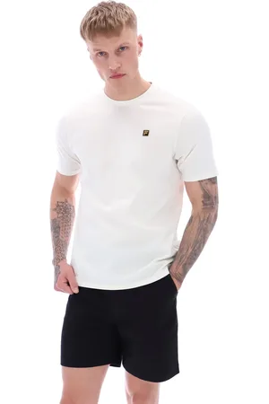 Fila Cream Yaxley 2 Premium Essential 100% Cotton T-Shirt M
