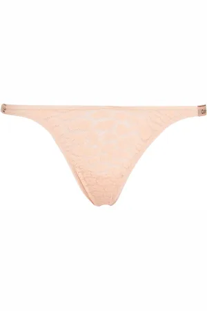 Calvin Klein Orange Icon Lace Dipped String Thong S