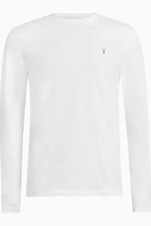 AllSaints AllSaints White Brace Long Sleeve Crew Neck 100% Organic Cotton T-Shirt S