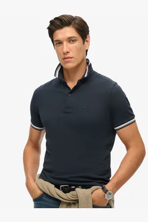 Superdry Sportswear Relaxed Tipped Polo Shirt medium
