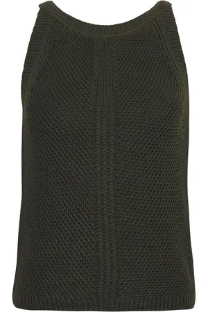 Barbour Dakota Sleeveless Knitted 100% Cotton Vest Top AU 16