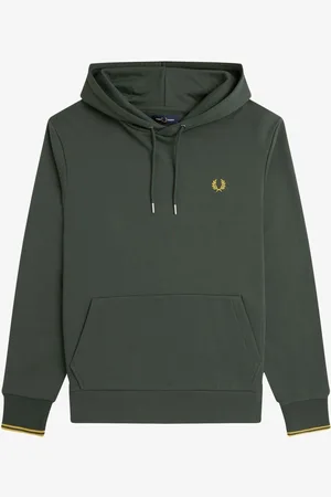 Fred Perry Tipped Overhead Hoodie L